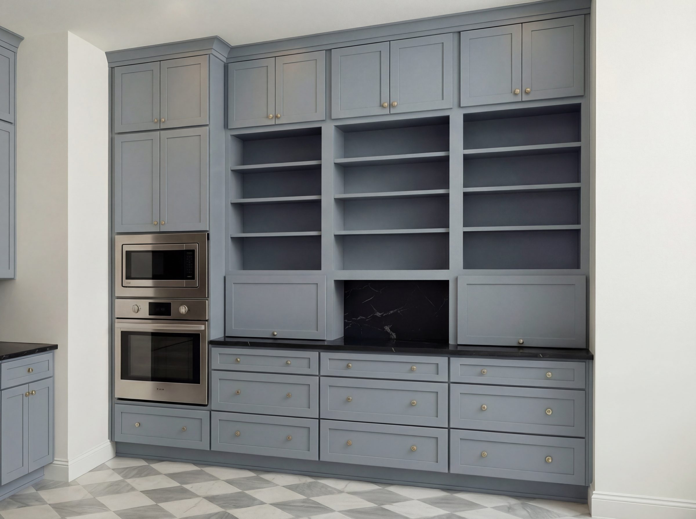 Butler's pantry — storage wall