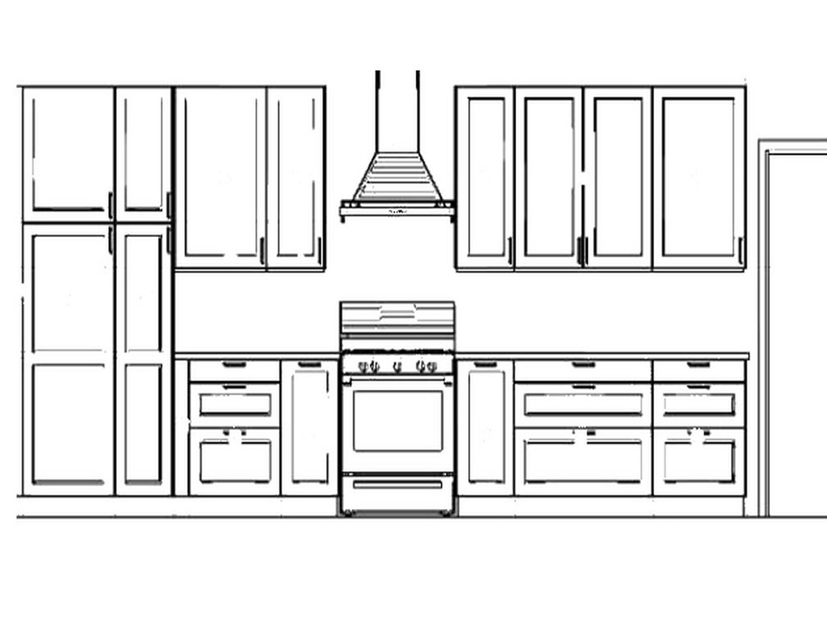 Kitchen elevation drawing